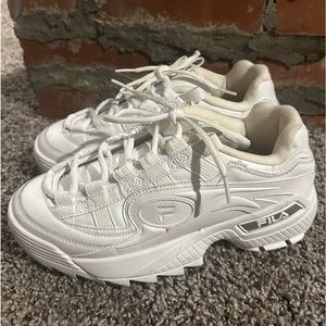 Fila Womens Formation 5CM00514-100 White Running Shoes Sneakers Size 10